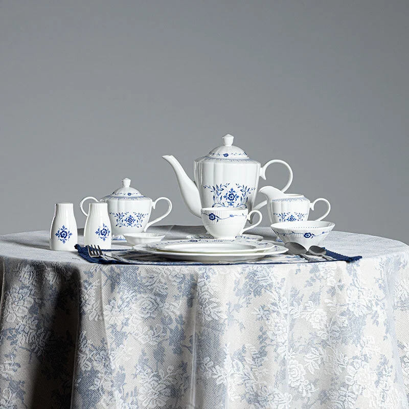 Folia Collection- 2023 New Design White Bone China Dinnerware With Decal For Hotel, Restaurant, Event... 1