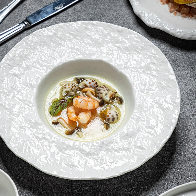 Era Collection - 2023 New Design White Unique Textured Porcelain Dinnerware For Hotel, Restaurant, Event... 1