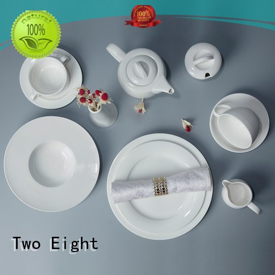 white porcelain tableware home white dinner sets Two Eight Brand 1