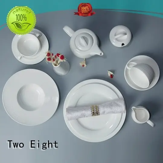 white porcelain tableware home white dinner sets Two Eight Brand 1