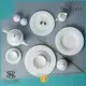 white porcelain tableware irregular color white dinner sets 1