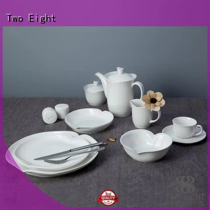 smoothly white dinner sets Two Eight white porcelain tableware 1