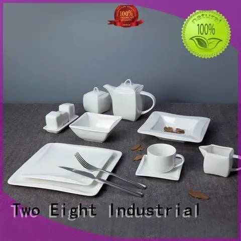 Two Eight color contemporary royal white porcelain tableware meng 1