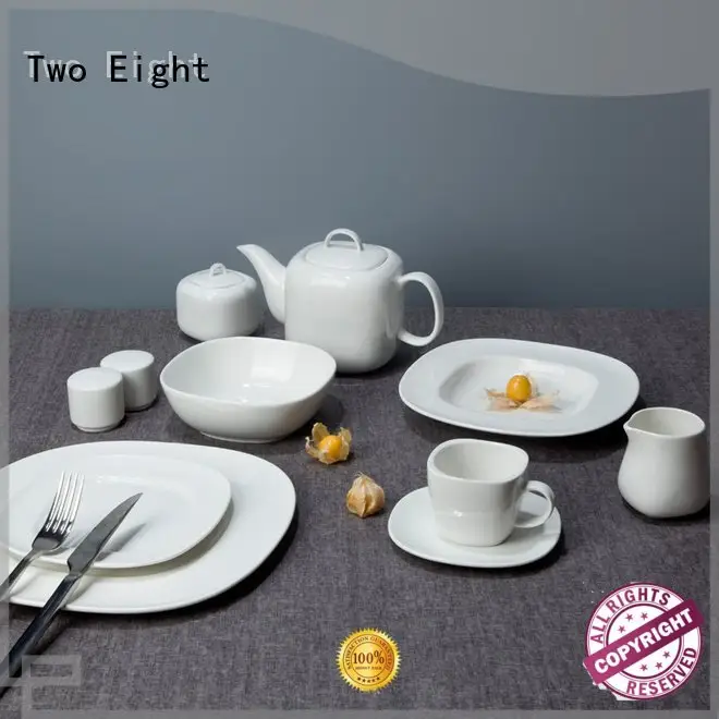 Two Eight white porcelain tableware dinner dinnerware contemporary 1