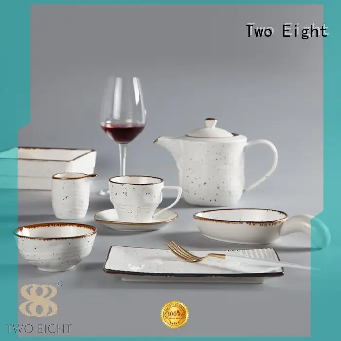 16 piece porcelain dinner set mixed white glaze Two Eight 1