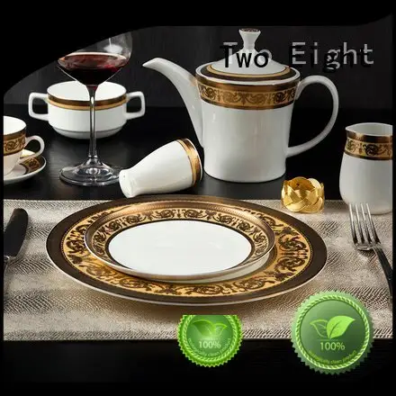 fine white porcelain dinnerware italian princess OEM fine china tea sets Two Eight 1