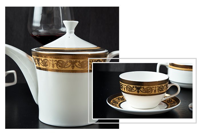 Two Eight modern fine china tea sets italian 2