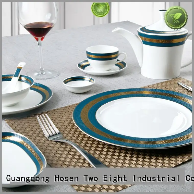 fresh golden fine white porcelain dinnerware Two Eight 1