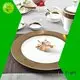 fine white porcelain dinnerware bone style decal color Bulk Buy 1
