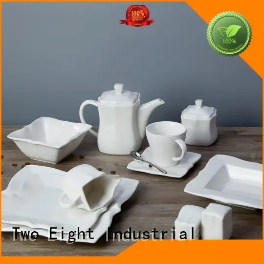 white porcelain tableware plate Two Eight Brand white dinner sets 1