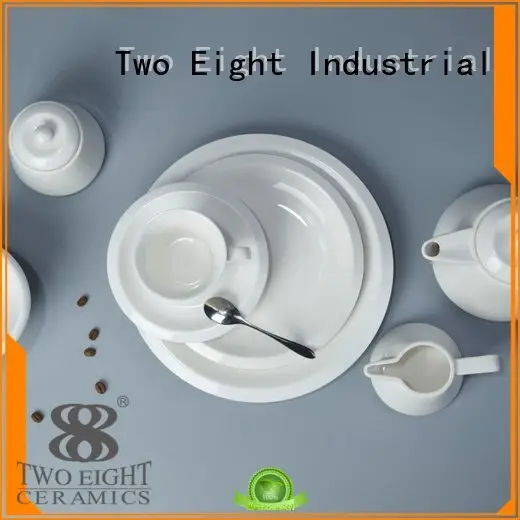 Two Eight Brand white white porcelain tableware glaze sample 1
