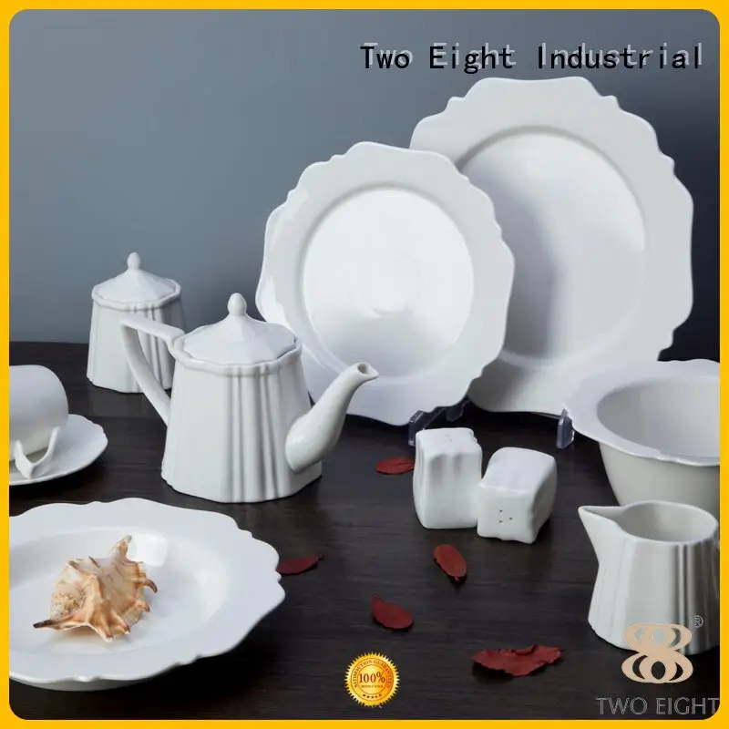 Two Eight Brand sample glaze plate white porcelain tableware 1