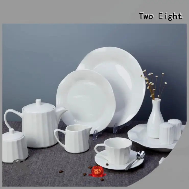 plate white dinner sets Two Eight white porcelain tableware 1