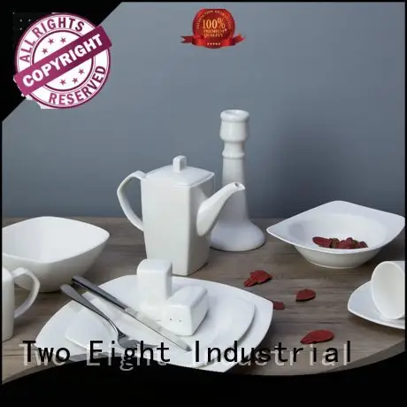 Two Eight Brand royal bing white porcelain tableware embossed wang 1