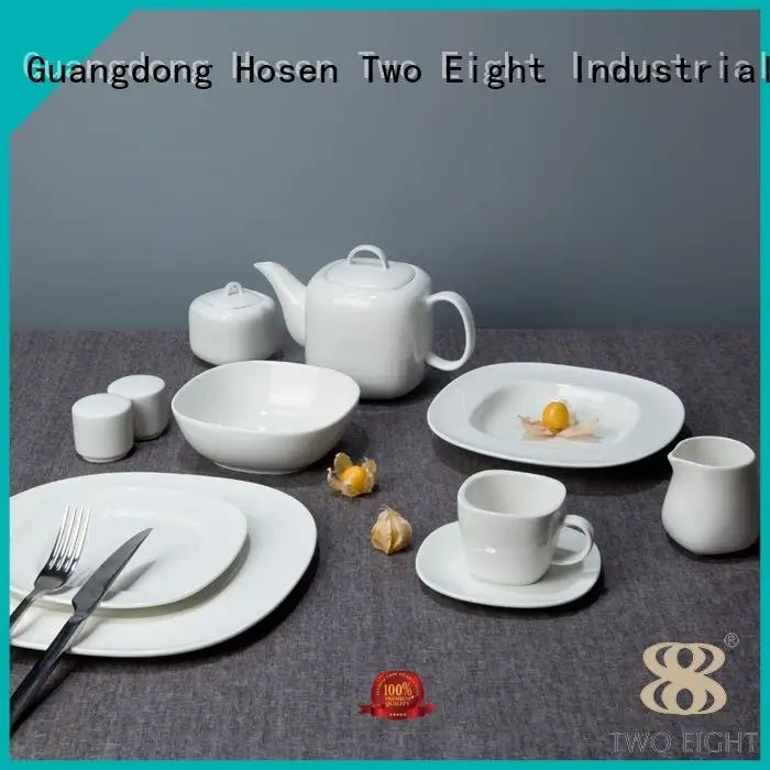 white porcelain tableware smoothly stock white dinner sets Two Eight Warranty 1