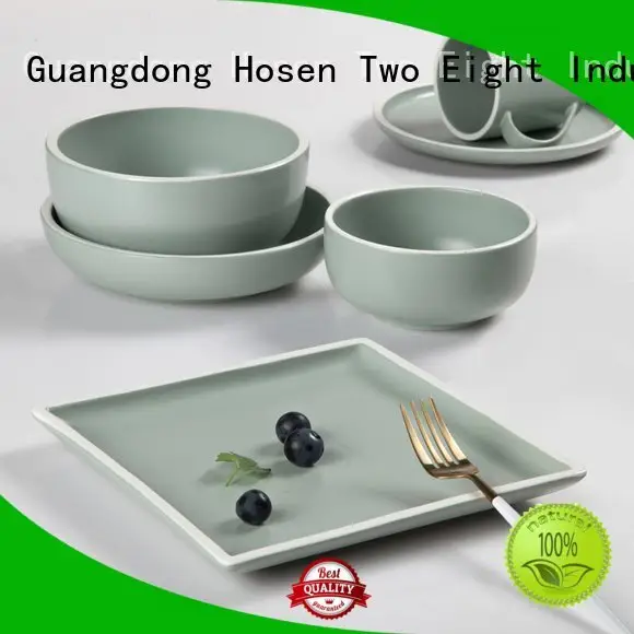 hotel blue and white porcelain cream solid Two Eight 1