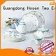 Quality fine white porcelain dinnerware Two Eight Brand decal fine china tea sets 1