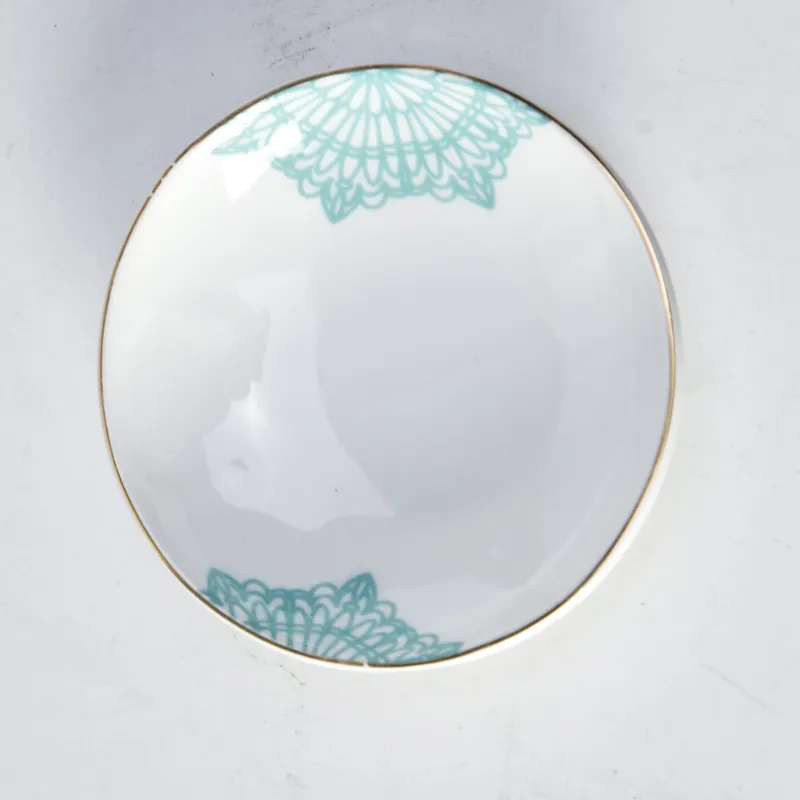 Quality fine white porcelain dinnerware Two Eight Brand decal fine china tea sets 7