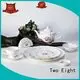 Two Eight Brand fashion silver italian fine white porcelain dinnerware 1