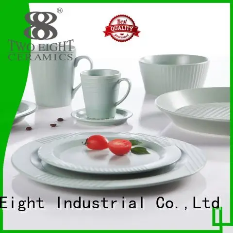 16 piece porcelain dinner set irregular blue and white porcelain Two Eight 1