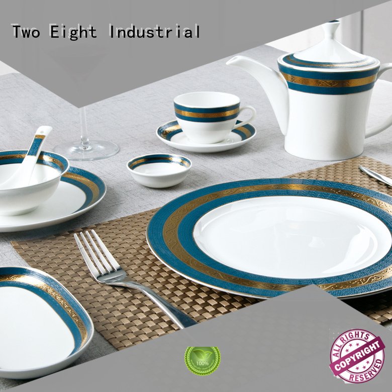 fine white porcelain dinnerware teahouse Two Eight Brand fine china tea sets 1