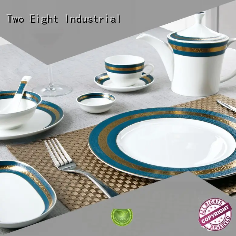 fine white porcelain dinnerware teahouse Two Eight Brand fine china tea sets 1