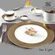 plate gloden Two Eight fine china tea sets 1