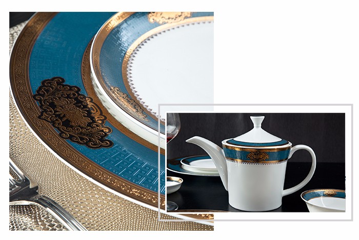 Two Eight Brand silver fine white porcelain dinnerware fine fashion 2