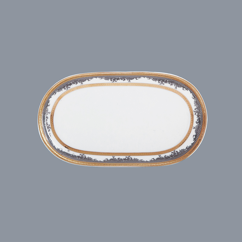 blue elegant fine china tea sets rim Two Eight 7