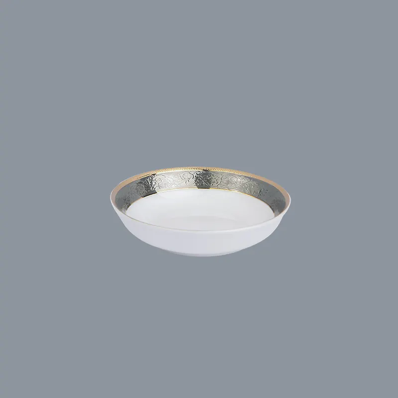 embossed dinnerware fine white porcelain dinnerware Two Eight Brand 9