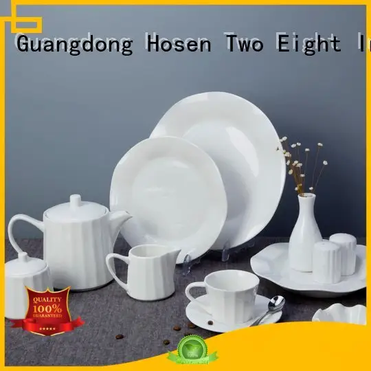 Quality white porcelain tableware Two Eight Brand surface white dinner sets 1
