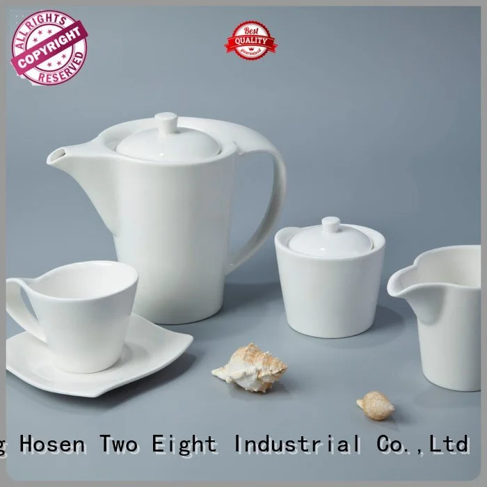 Two Eight white porcelain tableware irregular color german 1