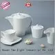 Two Eight white porcelain tableware irregular color german 1