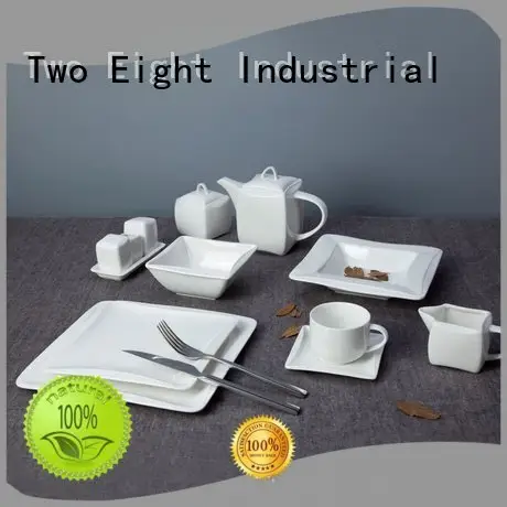 white porcelain tableware hotel open white dinner sets Two Eight Warranty 1
