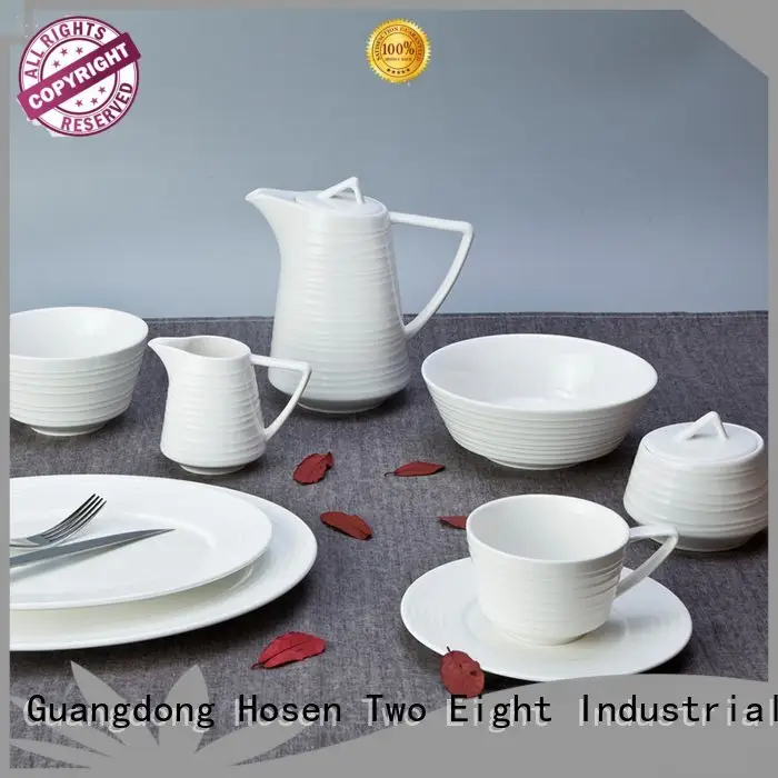Two Eight white porcelain tableware restaurant plate color 1