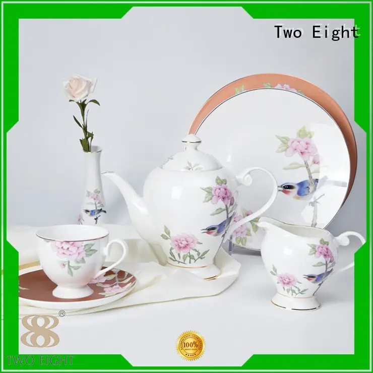 OEM fine white porcelain dinnerware golden princess royal fine china tea sets 1