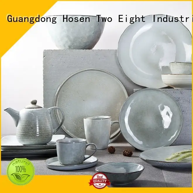 Hot 16 piece porcelain dinner set mixed blue and white porcelain italian Two Eight 1