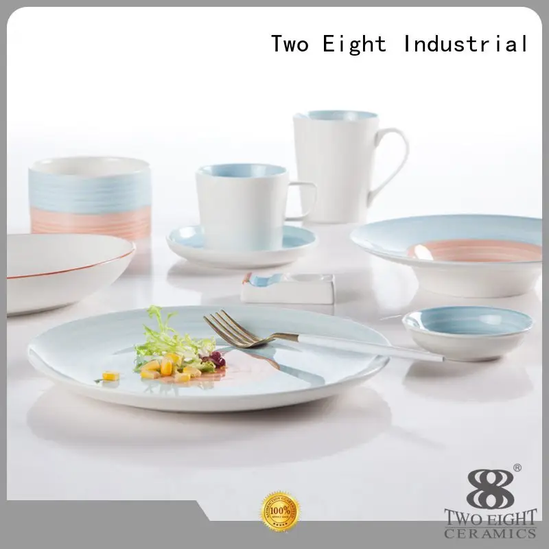 16 piece porcelain dinner set golden blue and white porcelain style Two Eight 1