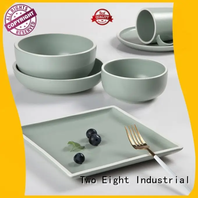 open blue and white porcelain Two Eight 16 piece porcelain dinner set 1