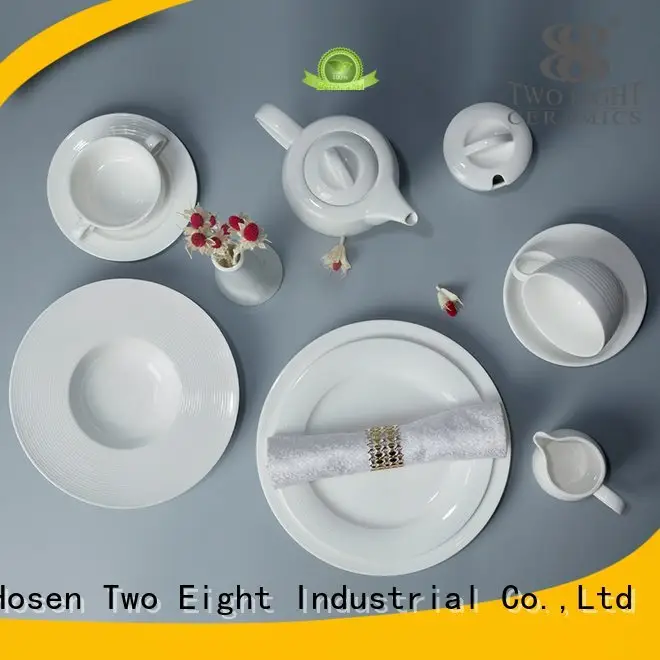 Two Eight surface elegant white porcelain tableware 1