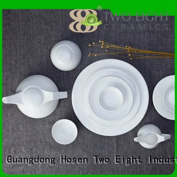 Hot white dinner sets bistro Two Eight Brand 1