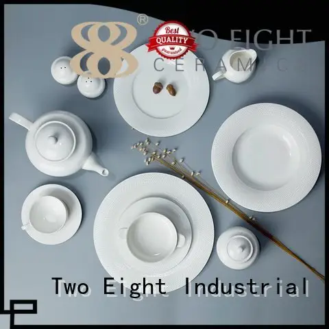 irregular italian white dinner sets square Two Eight Brand company 1