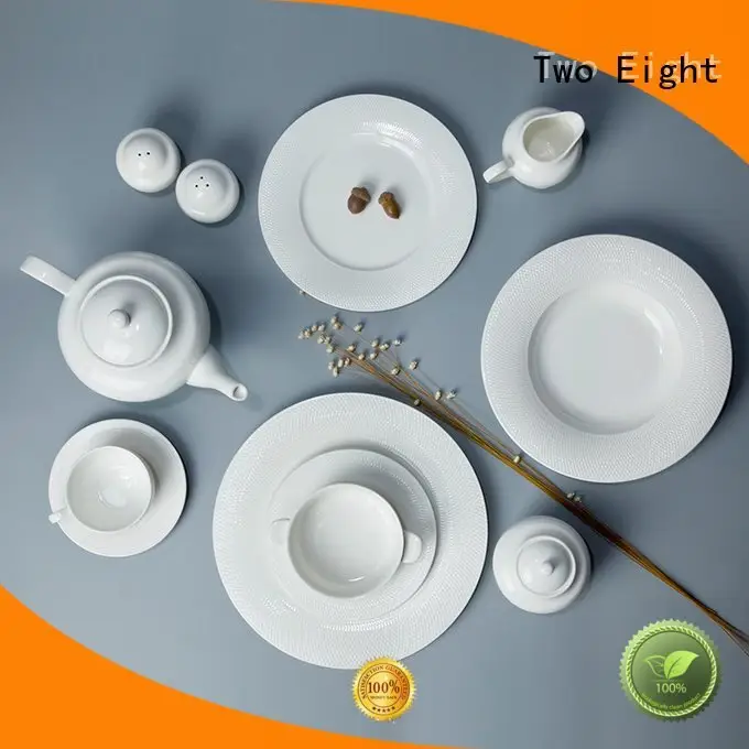 white porcelain tableware surface white dinner sets Two Eight Brand 1