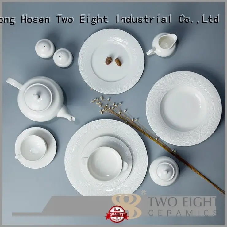 dish white porcelain tableware german Two Eight company 1