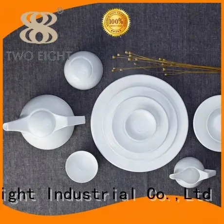 white porcelain tableware fashion restaurant Two Eight Brand 1