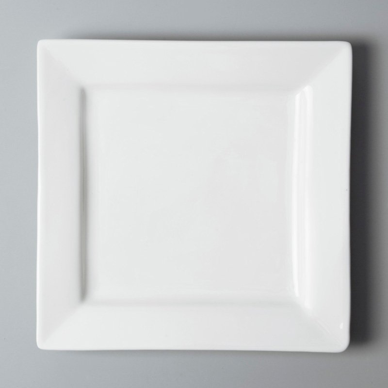 Open Stock Italian Style White Ceramic Dinnerware Sets for Restaurant
