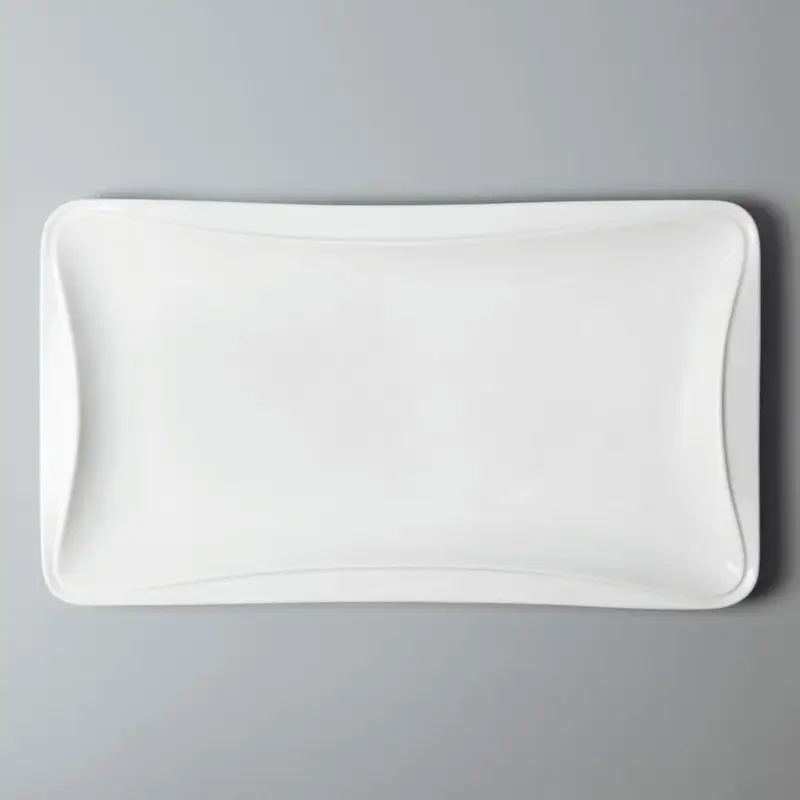 plate modern irregular white porcelain tableware Two Eight manufacture 4