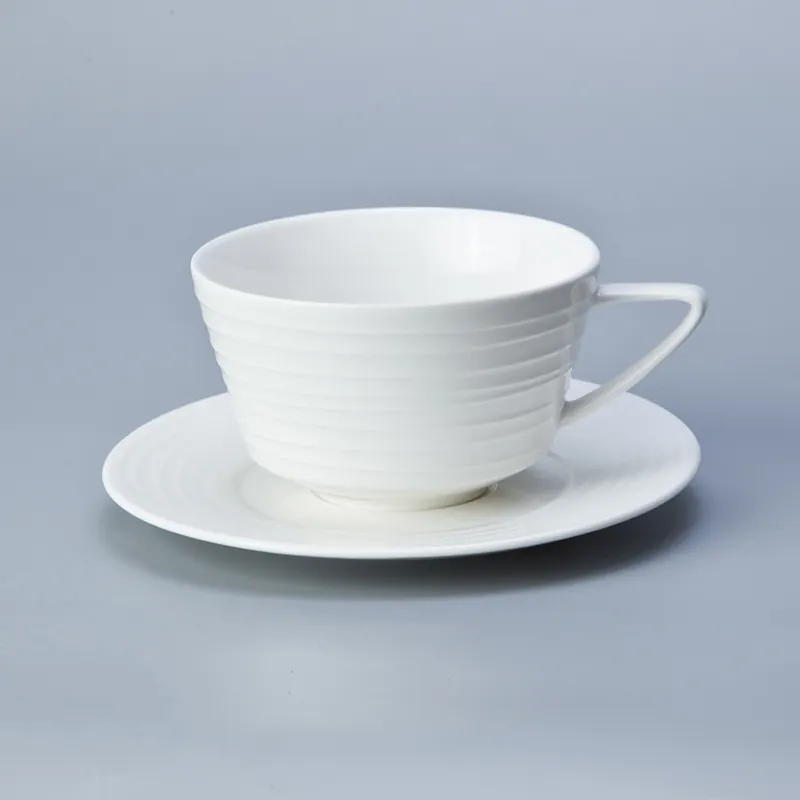 Wholesale embossed white porcelain tableware Two Eight Brand 7