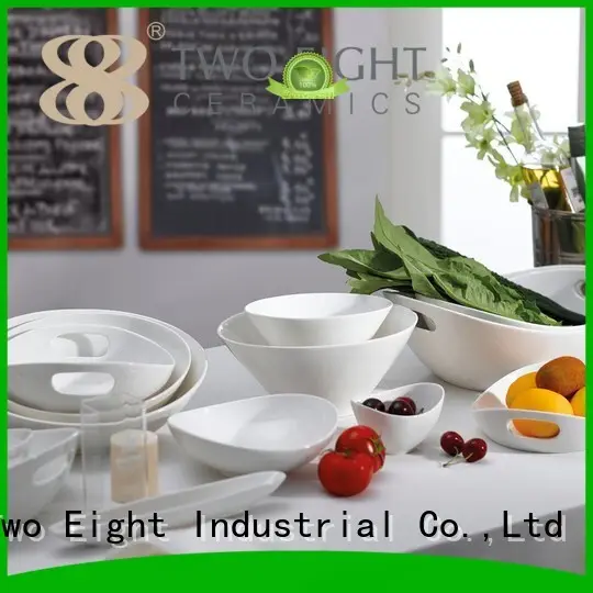 hotel casual bone china embossed Two Eight Brand 1