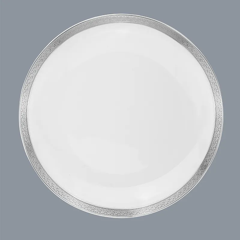 silver royal white plate Two Eight Brand two eight ceramics supplier 4
